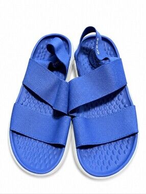 Crocs Women’s Size 6 Blue LiteRide Stretch Strap Comfort Sandals
